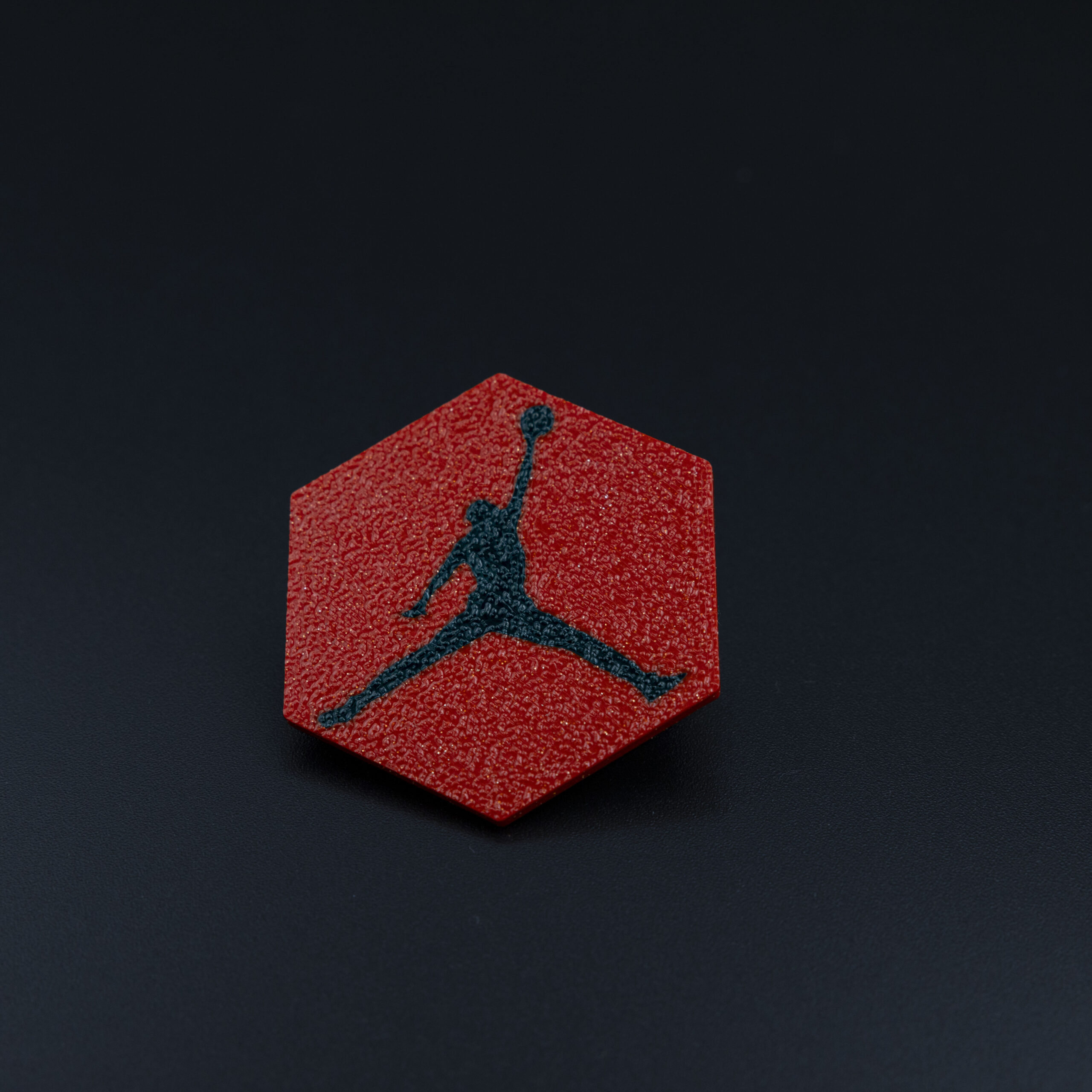 3dit_parts_piaggio_badge_jordan.jpg Jordan badge 3D printed scooter emblem black design Beverly Medley MP3