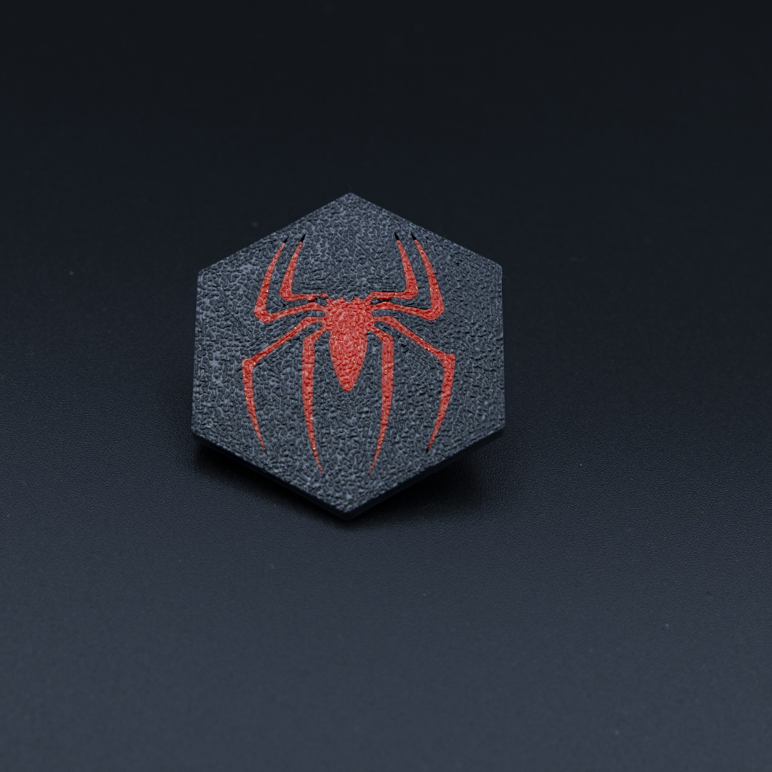 3dit_parts_piaggio_badge_spiderman.jpg Spiderman badge 3D printed scooter emblem black design Beverly Medley MP3